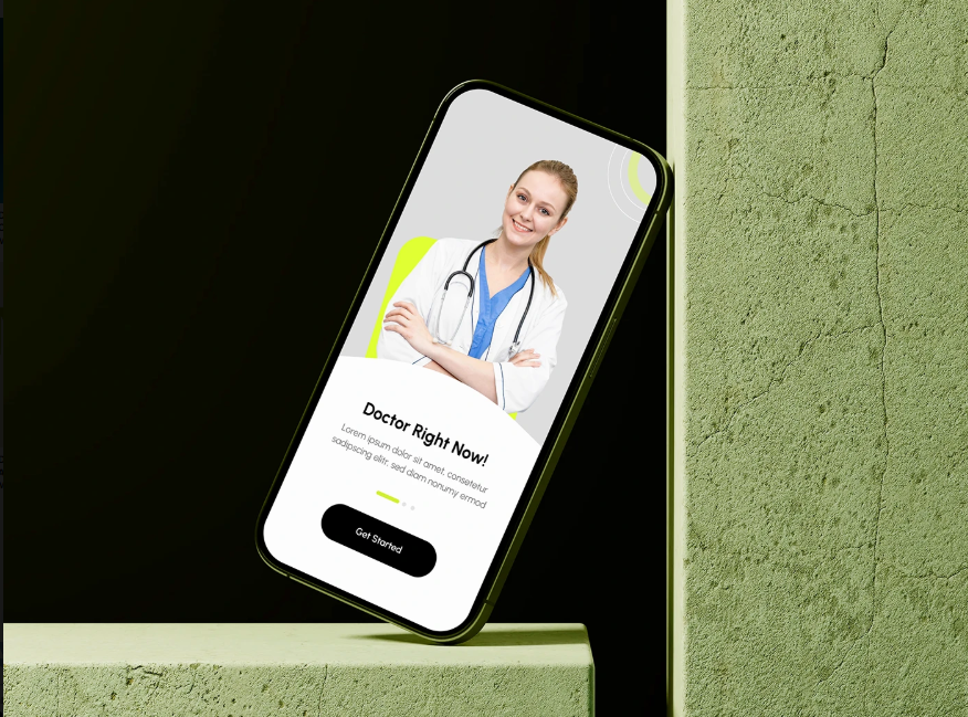 Healthcare Booking App screen