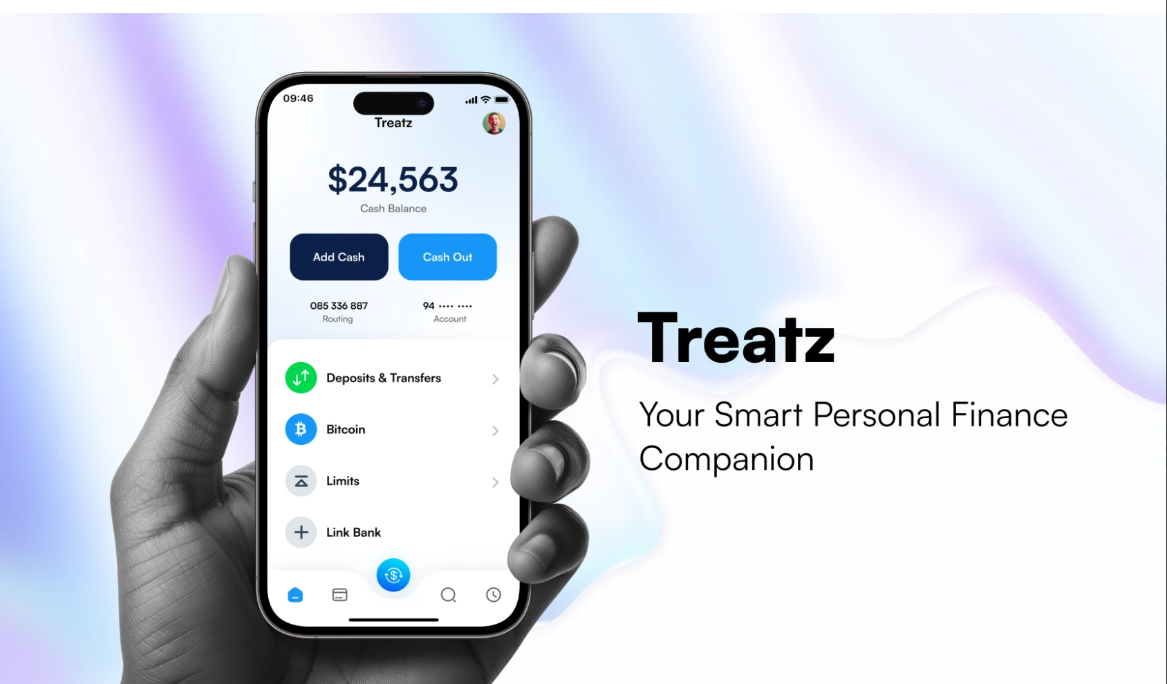Fintech Companion App screen